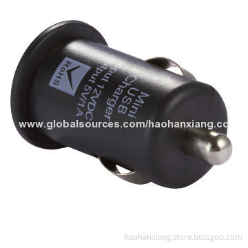 Promotional USB Car Charger, 12-24V Input